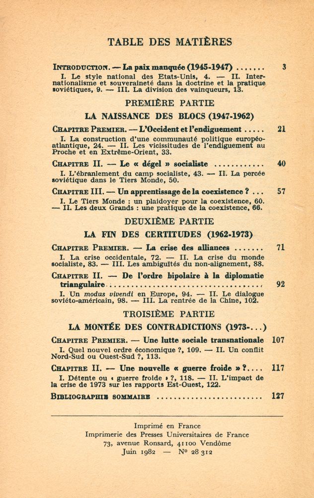 『LE MONDE DEPUIS 1945』 2