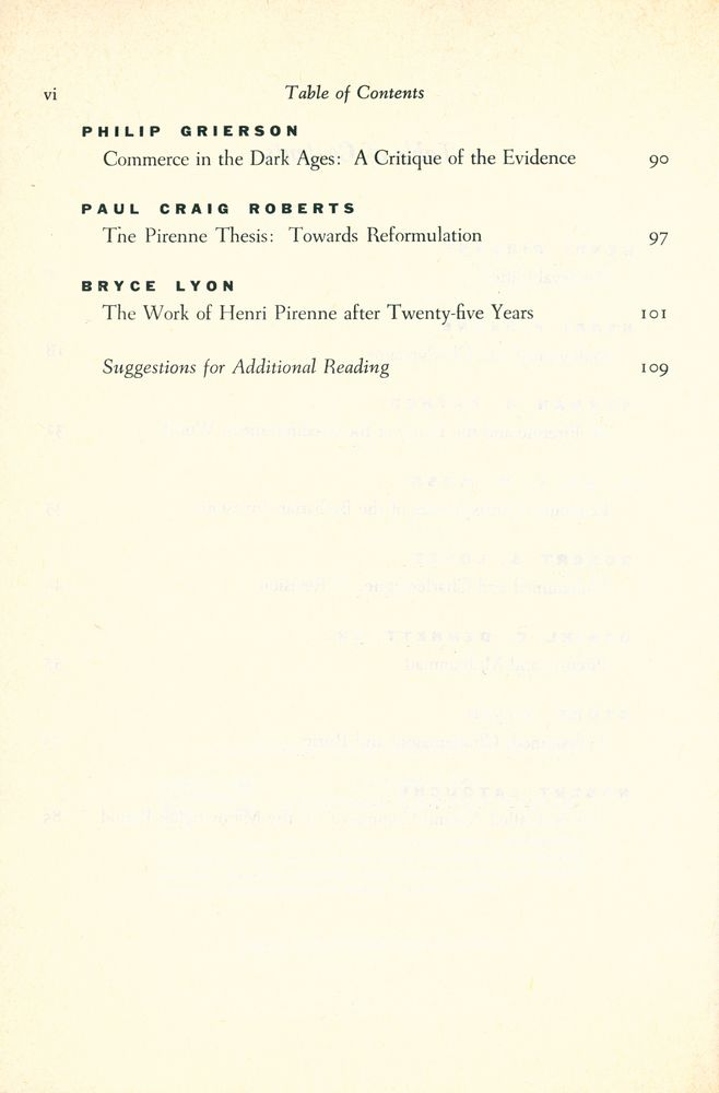 『THE PIRENNE THESIS : Analysis, Criticism, and Revision』 3