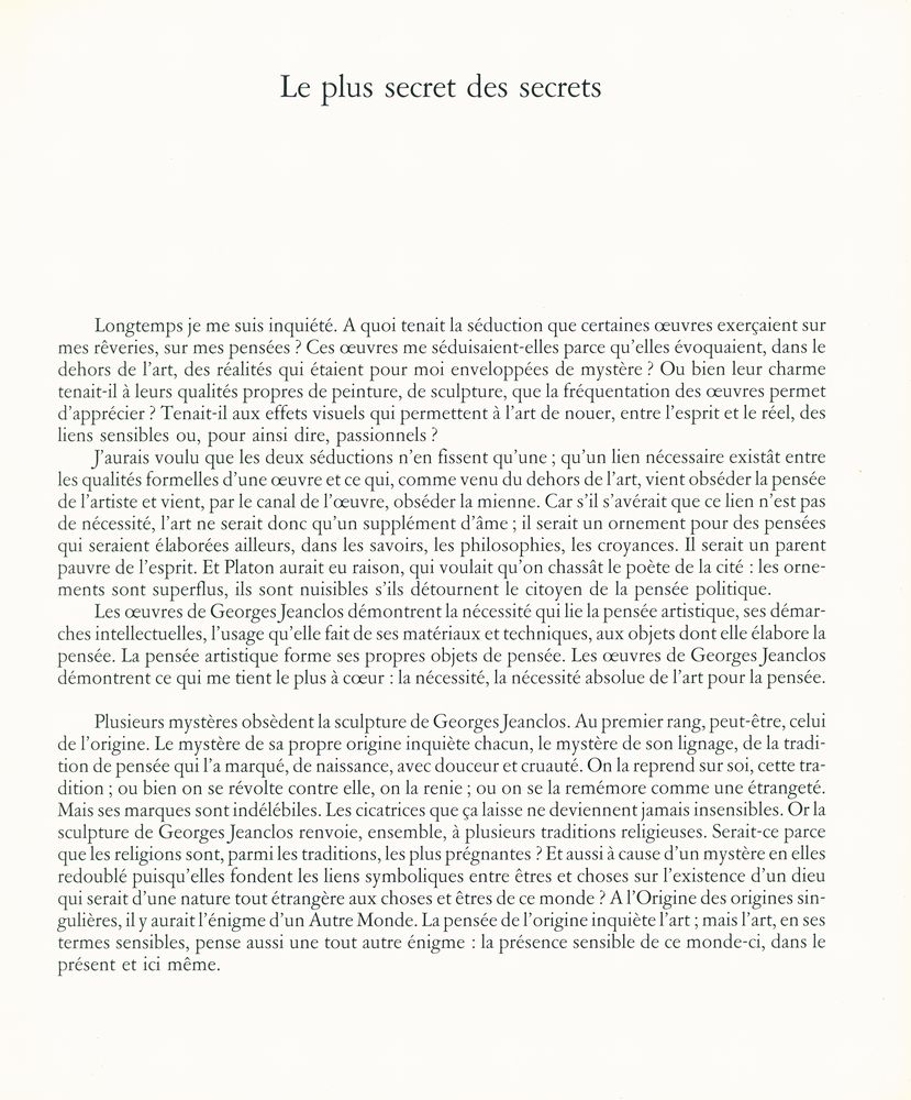《JEANCLOS : Sculptures》 2