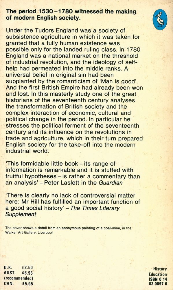 『The Pelican Economic History of Britain VOLUME 2 - 1530 - 1780 Reformation to Industrial Revolution』 4