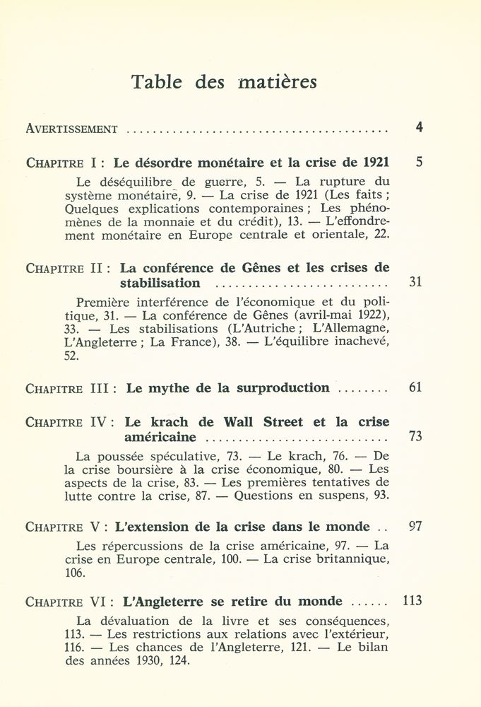 『LA CRISE DE 1929』 2