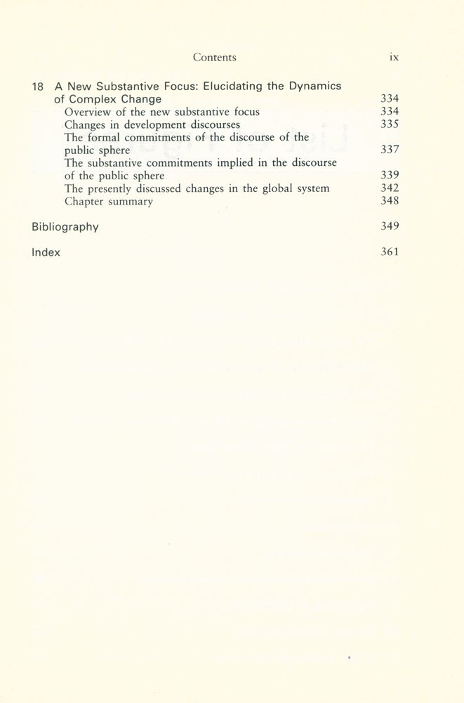 『Development theory : AN INTRODUCTION』 6