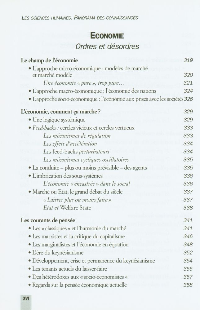 『Les sciences humaines : Panorama des connaissances』