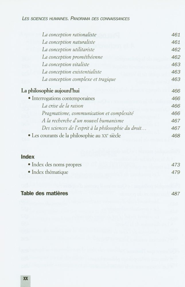 『Les sciences humaines : Panorama des connaissances』