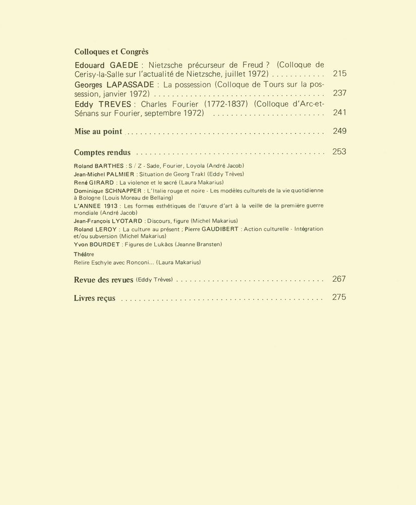 『l'homme et la société : revue internationale de recherches et de synthèses socialogiques』 3