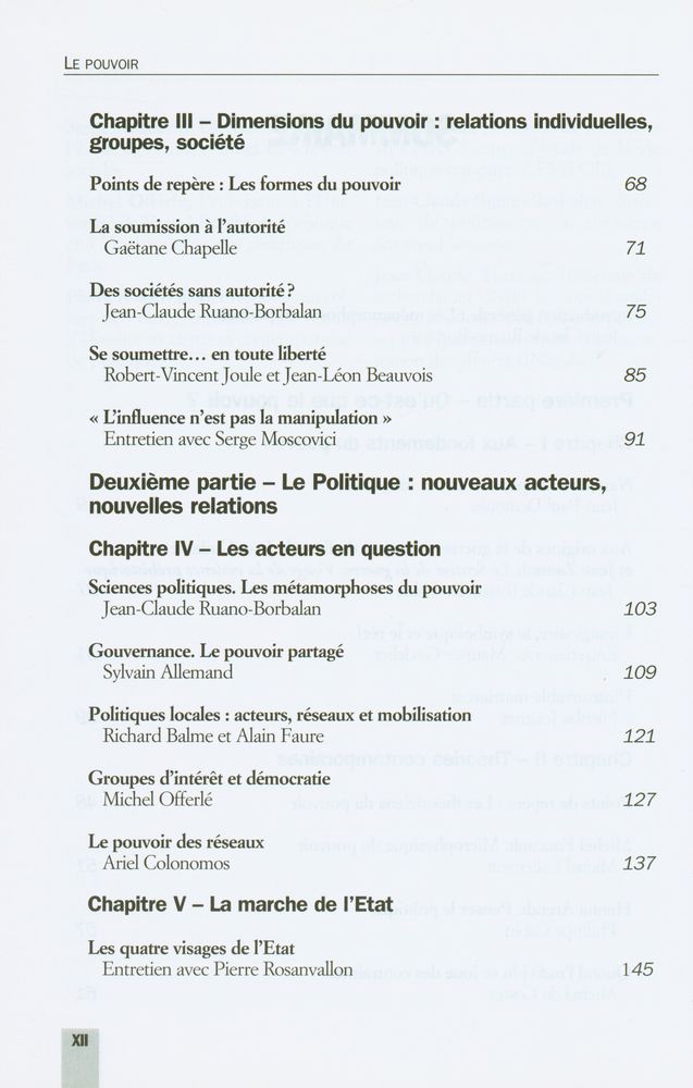 『Le pouvoir : DES RAPPORTS INDIVIDUELS AUX RELATIONS INTERNATIONALES』 3