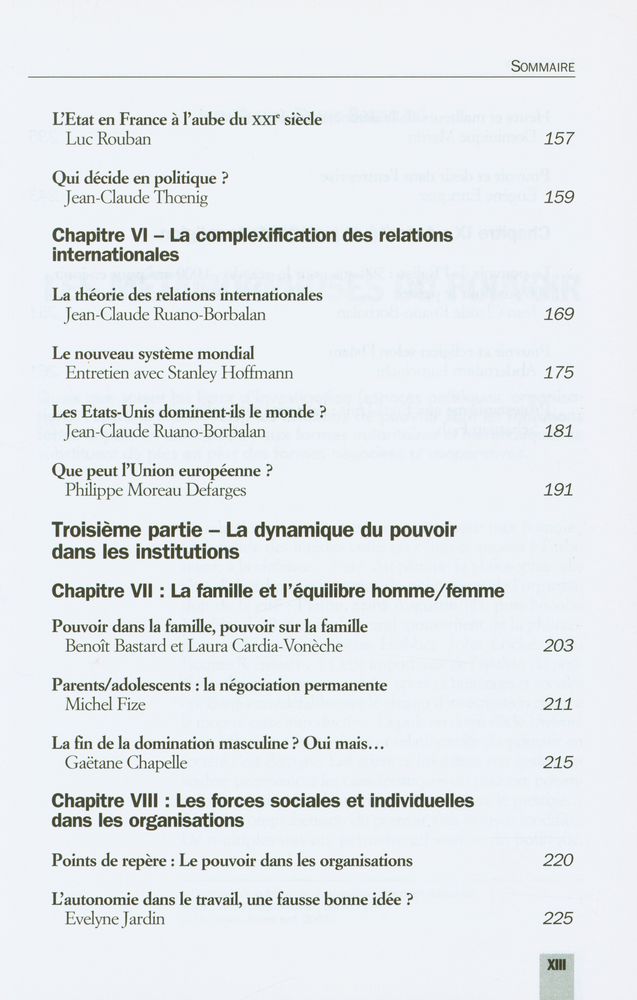 『Le pouvoir : DES RAPPORTS INDIVIDUELS AUX RELATIONS INTERNATIONALES』 4