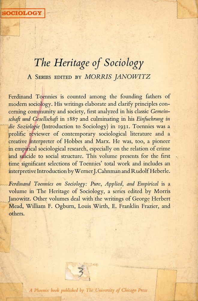 『ON SOCIOLOGY : PURE, APPLIED, AND EMPIRICAL』 4