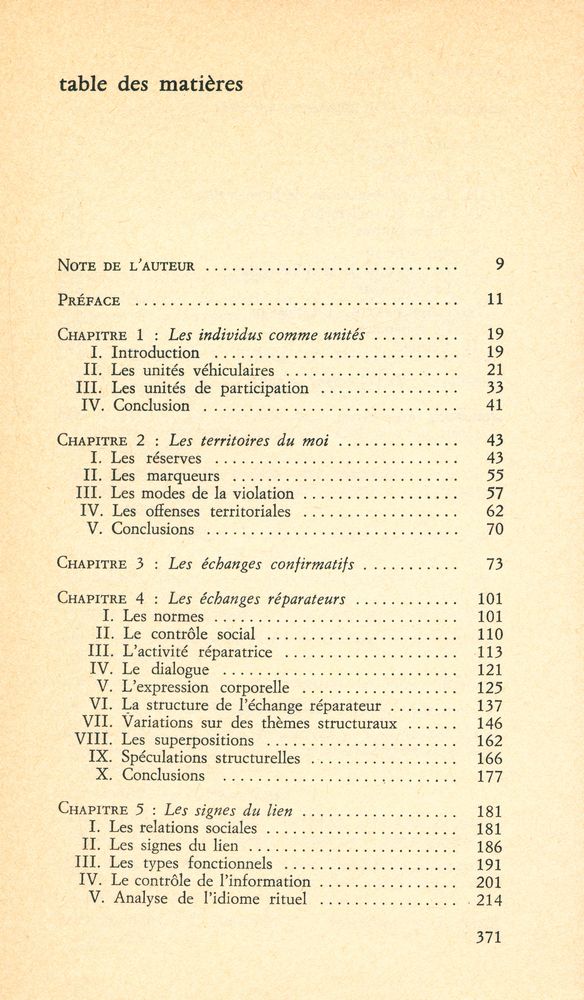 『la mise en scène de la vie quotidienne : 2. Les relations en public』 2