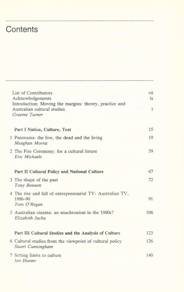 『Nation, Culture, Text : Australian Cultural and Media Studies』 2