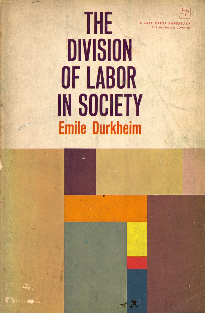 『THE DIVISION OF LABOR IN SOCIETY』 1