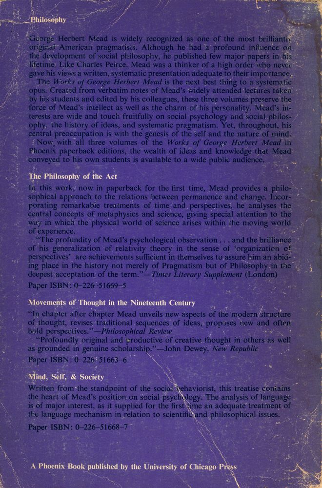 『The Philosophy of the Act』 6