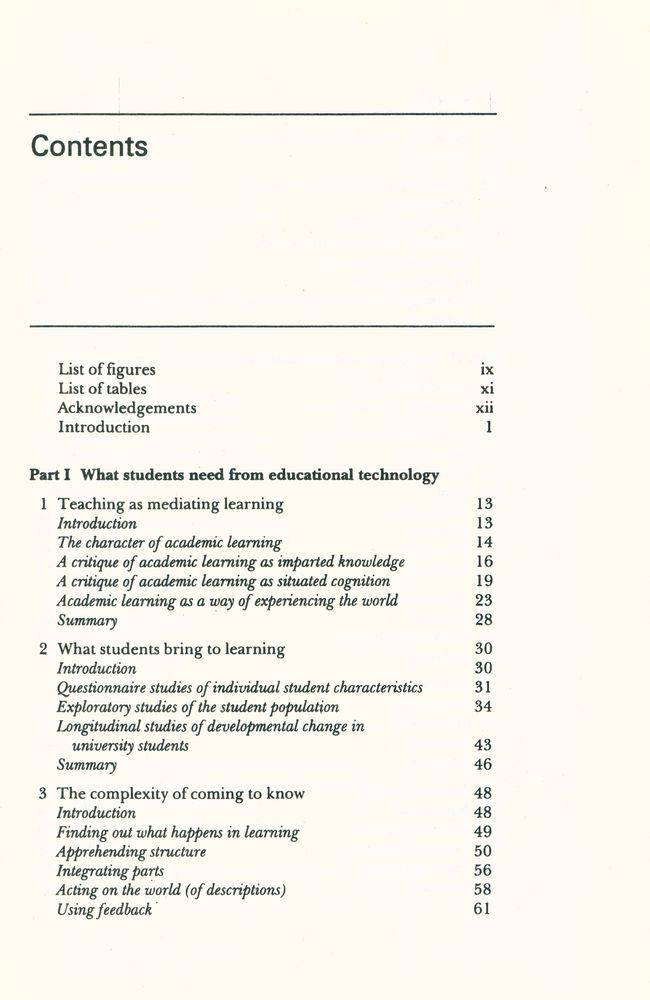 『RETHINKING UNIVERSITY TEACHING : a framework for the effective use of educational technology』 2