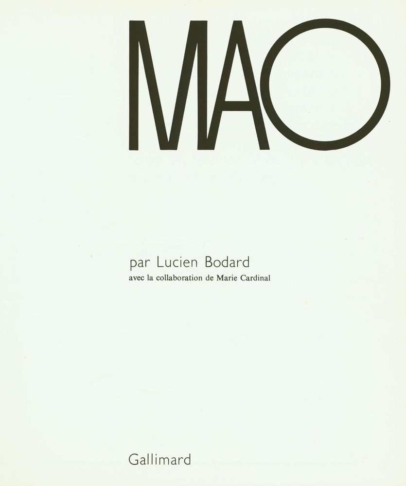 『MAO』 1