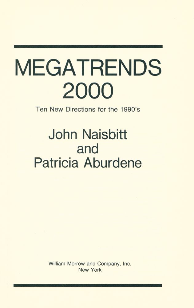 『Megatrends 2000』 1
