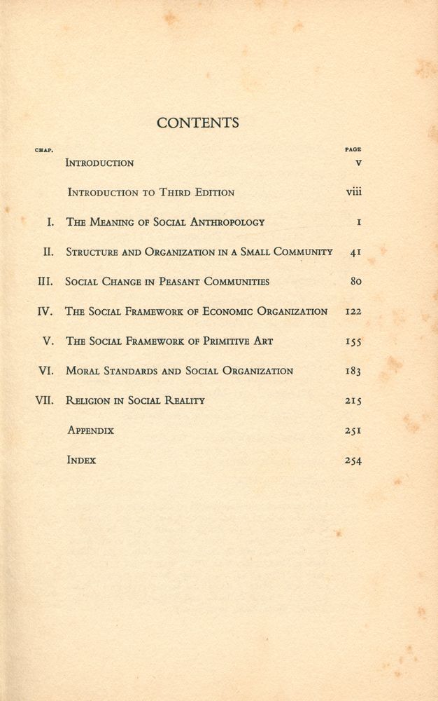 『ELEMENTS OF SOCIAL ORGANIZATION』 2