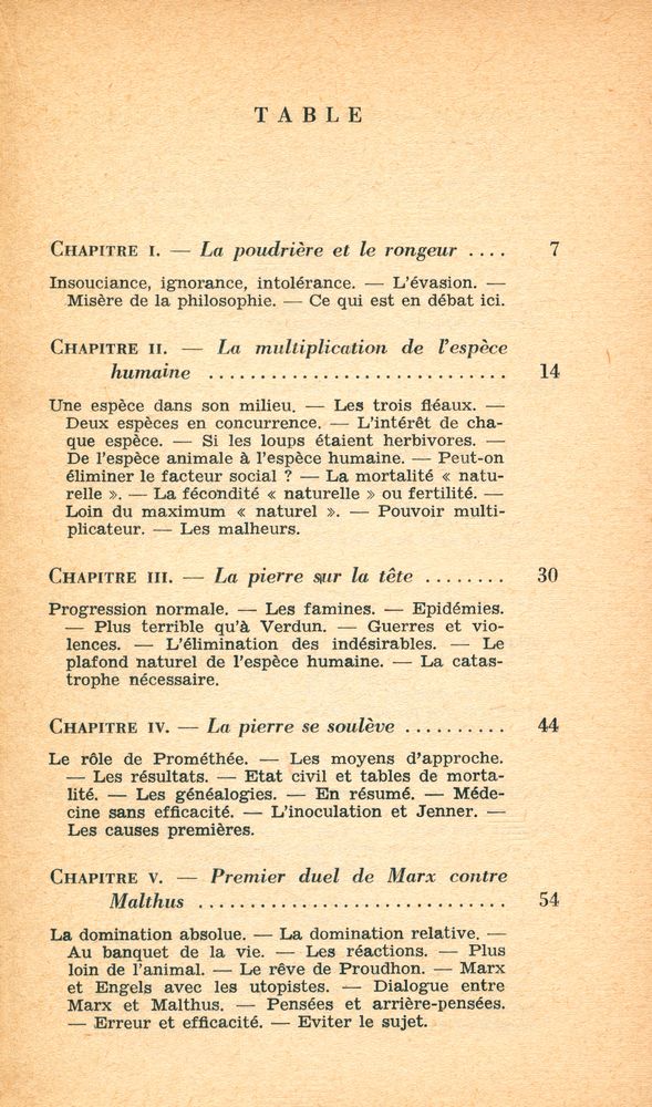 『Malthus et les deux Marx : le problème de la faim et de la guerre dans le monde』 2