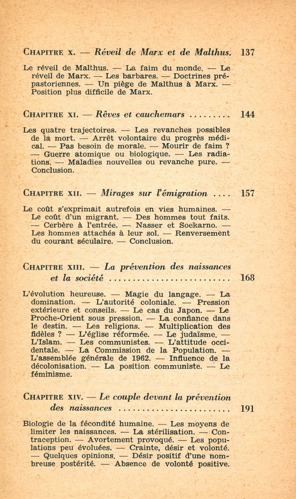 『Malthus et les deux Marx : le problème de la faim et de la guerre dans le monde』 4