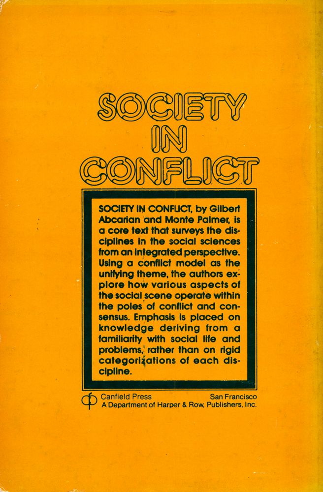 『Society in Conflict : An Introduction to Social Science』 6
