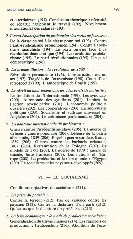『MARX ET LES MARXISTES』 6