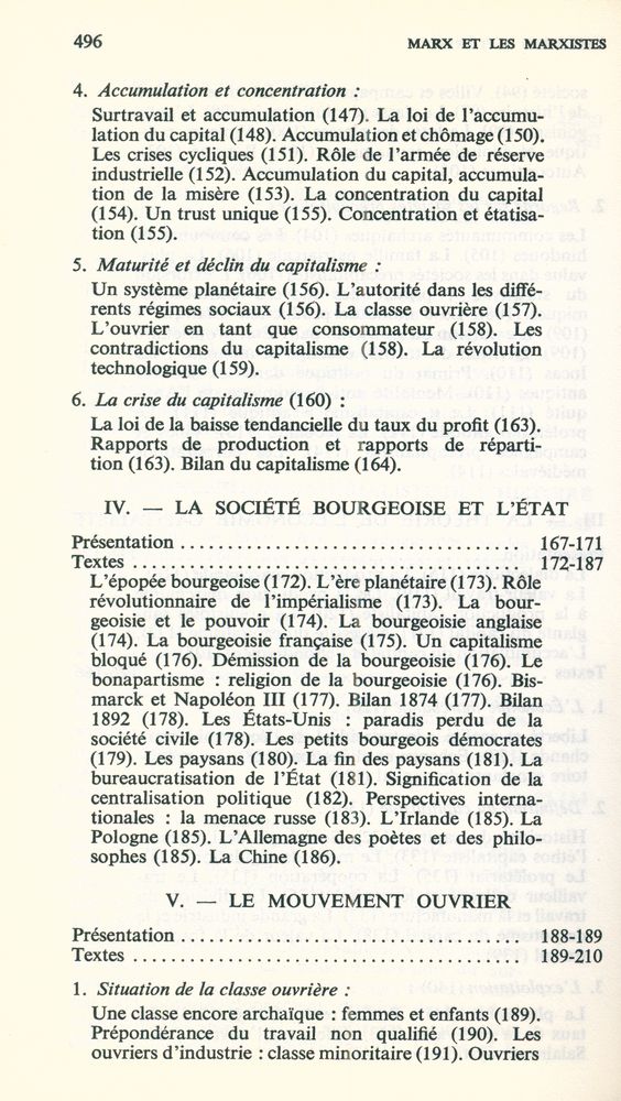 『MARX ET LES MARXISTES』 7