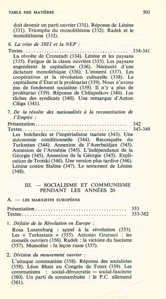『MARX ET LES MARXISTES』