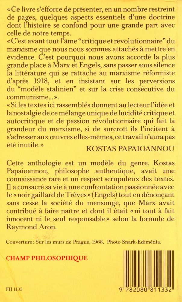 『MARX ET LES MARXISTES』