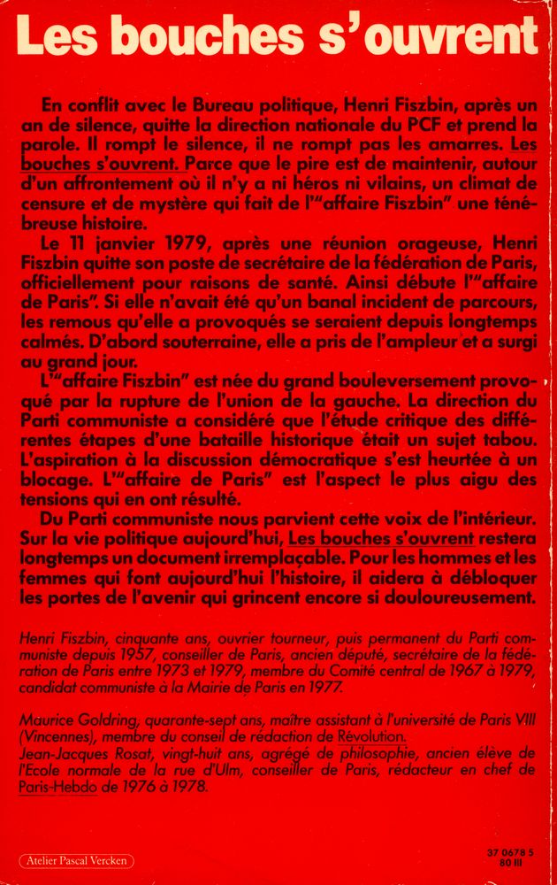 『LES BOUCHES S'OUVRENT』 3