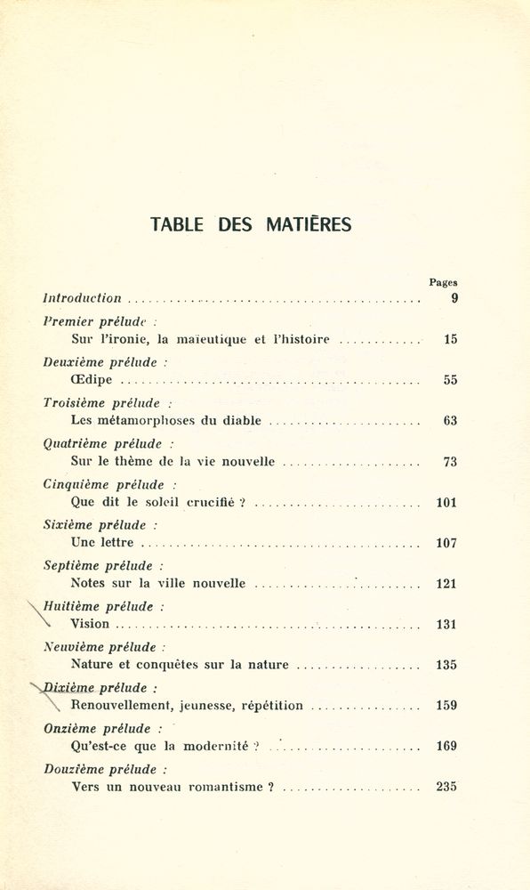 『INTRODUCTION A LA MODERNITÉ : PRÉLUDES』 2