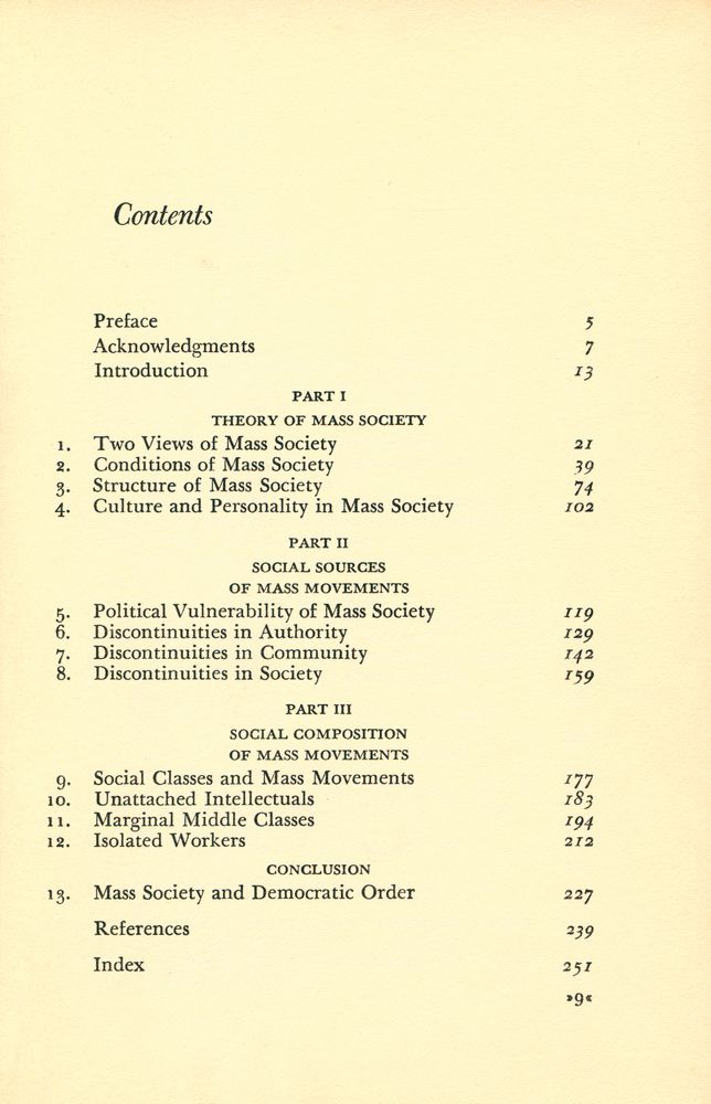 『THE POLITICS OF MASS SOCIETY』 2
