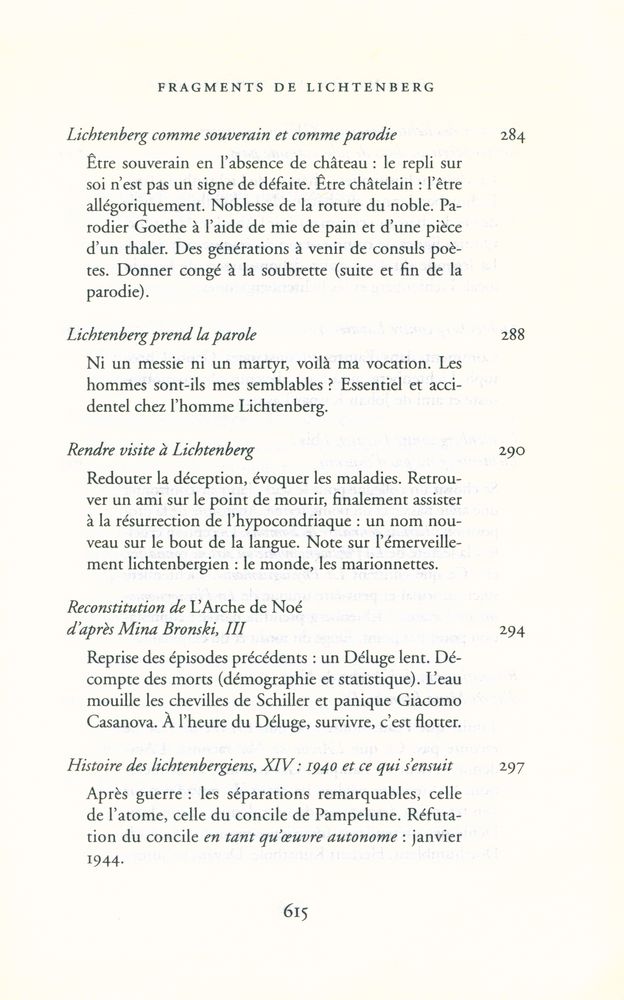 『fragments de lichtenberg』