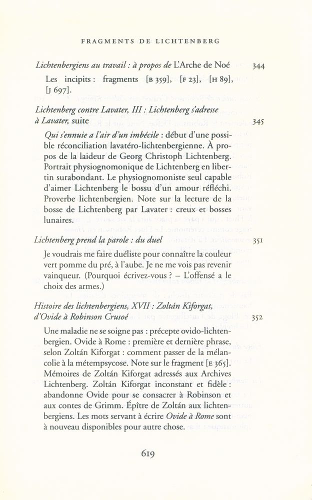 『fragments de lichtenberg』