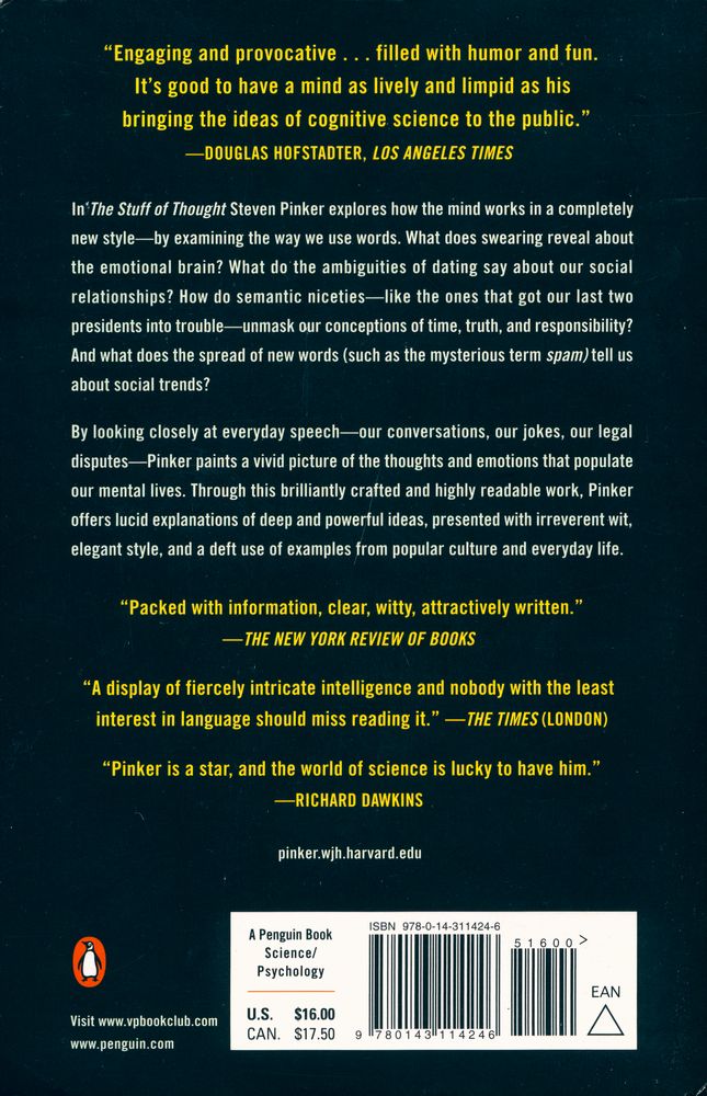 『The stuff of thought : language as a window into human nature』 3