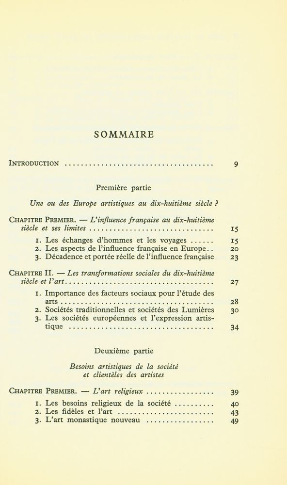 『arts et sociétés dans l'europe du XVIIIe siècle』 2