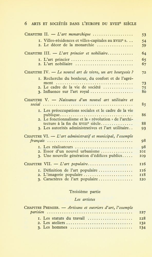 『arts et sociétés dans l'europe du XVIIIe siècle』 3