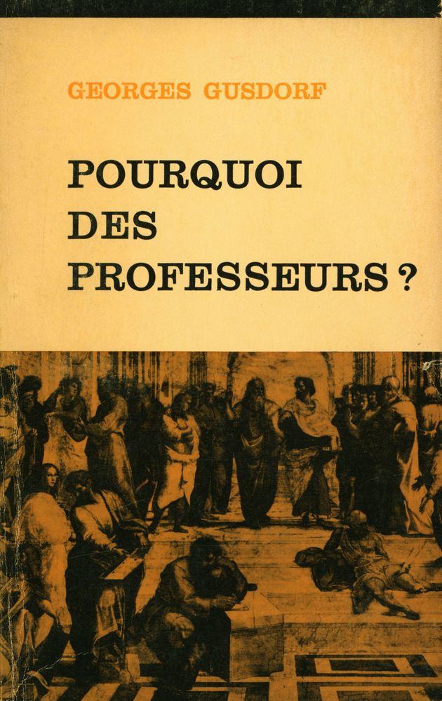 『POURQUOI DES PROFESSEURS?』 1