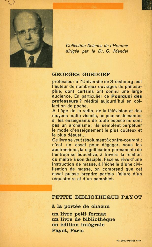 『POURQUOI DES PROFESSEURS?』 3