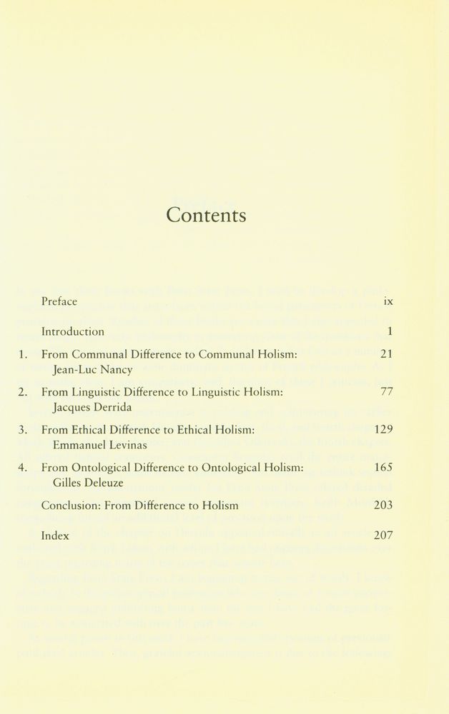 『Reconsidering difference : Nancy, Derrida, Levinas, and Deleuze』 2