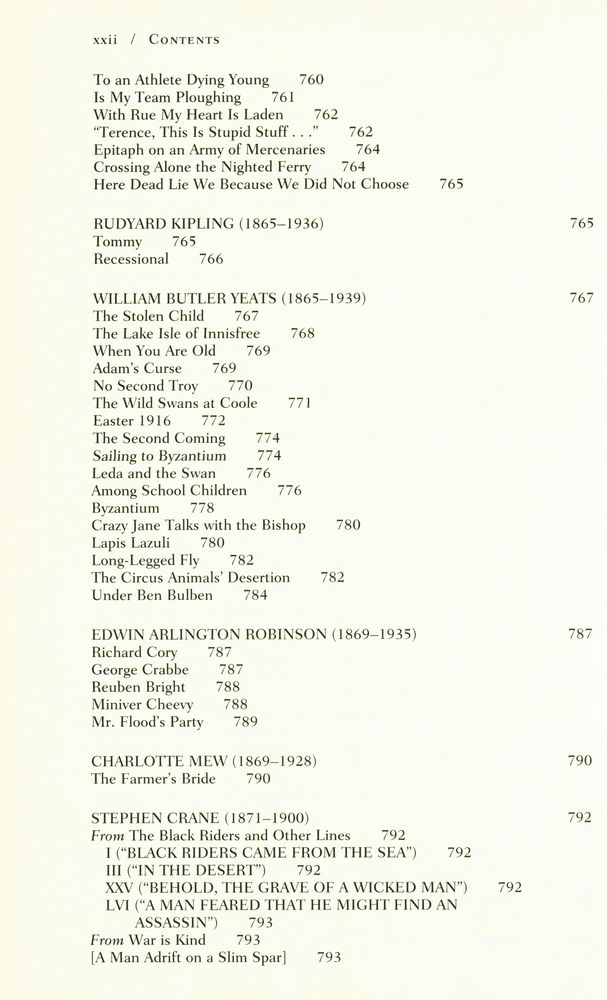 『The Norton anthology of poetry』