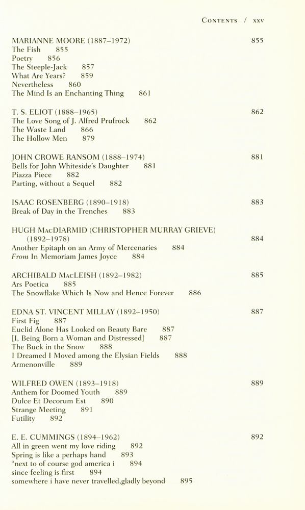 『The Norton anthology of poetry』