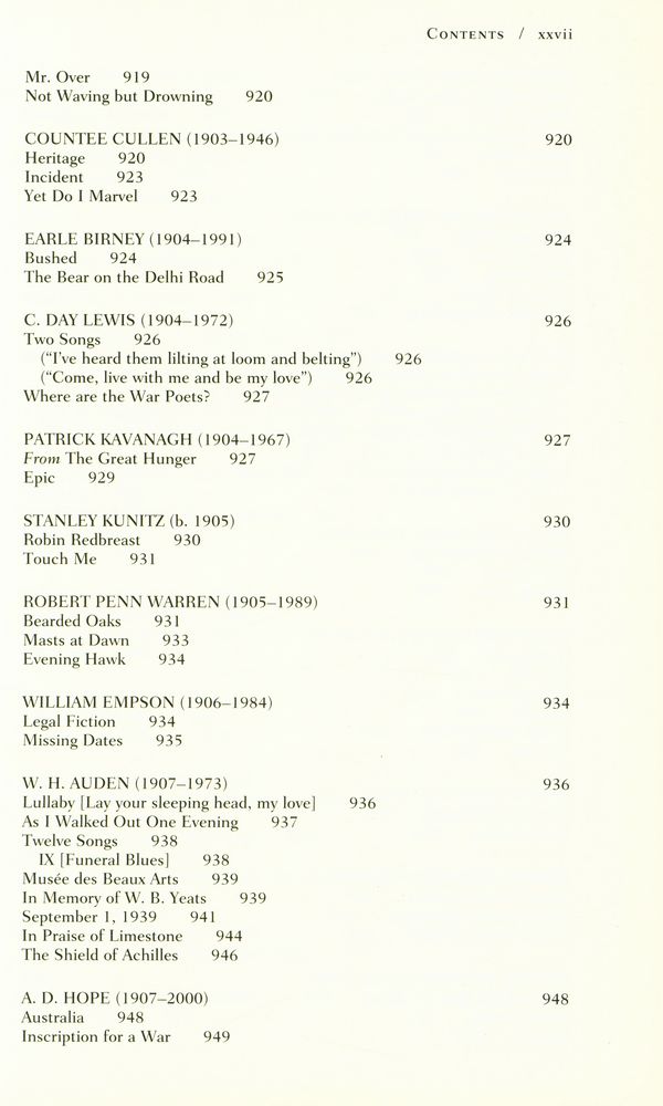 『The Norton anthology of poetry』