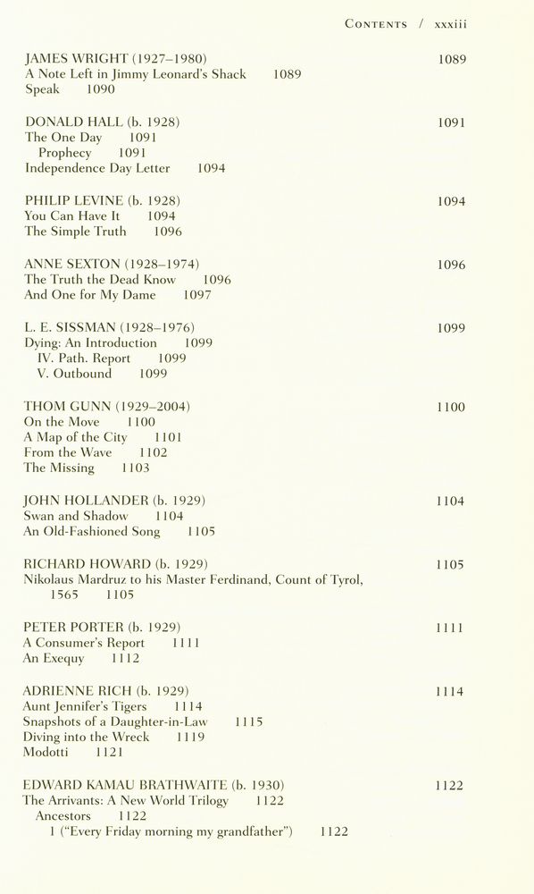 『The Norton anthology of poetry』