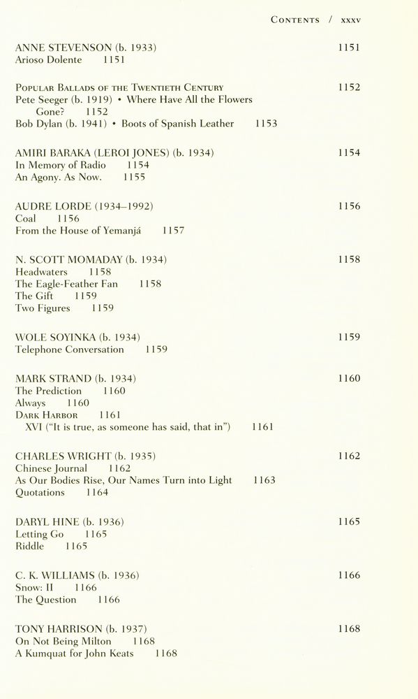 『The Norton anthology of poetry』