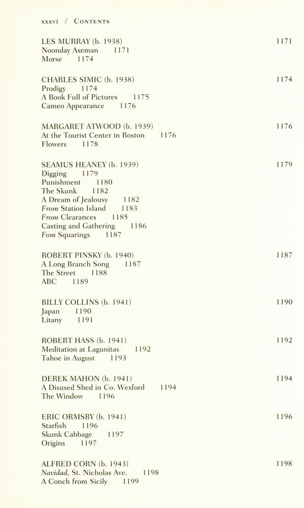 『The Norton anthology of poetry』