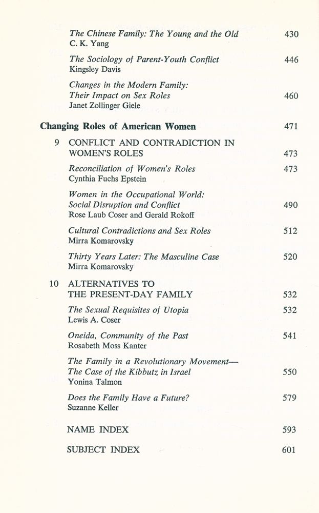 『THE FAMILY : ITS STRUCTURES & FUNCTIONS』 5