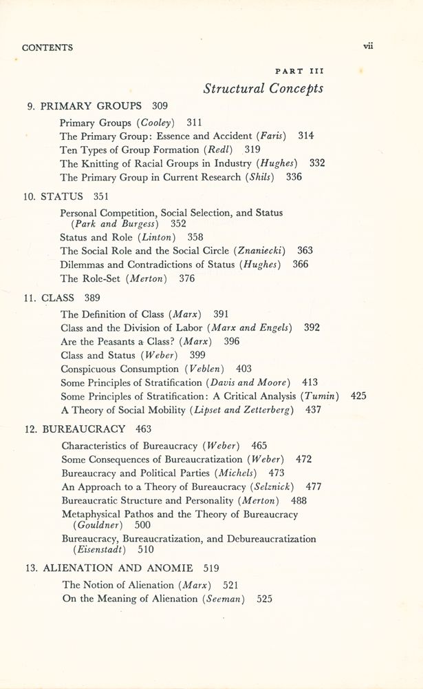 『Sociological Theory : A BOOK OF READINGS』 4
