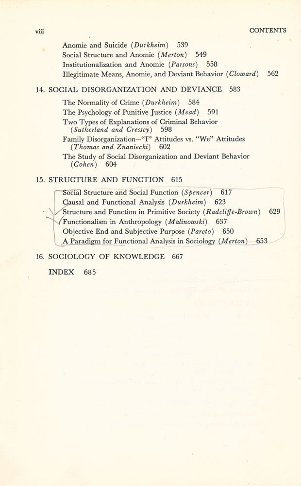 『Sociological Theory : A BOOK OF READINGS』 5