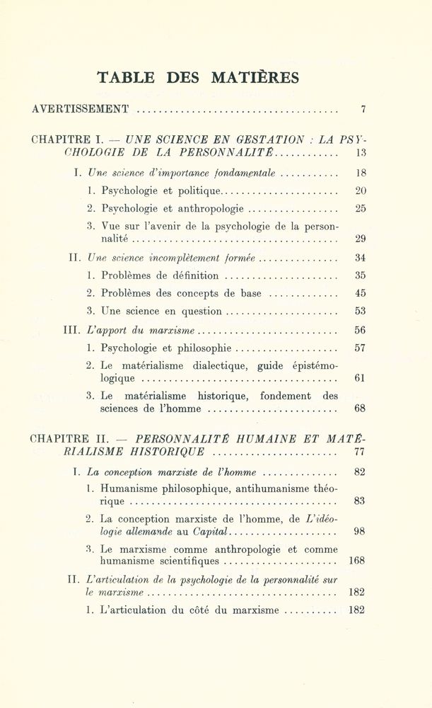 『MARXISME ET THÉORIE DE LA PERSONNALITÉ』 2