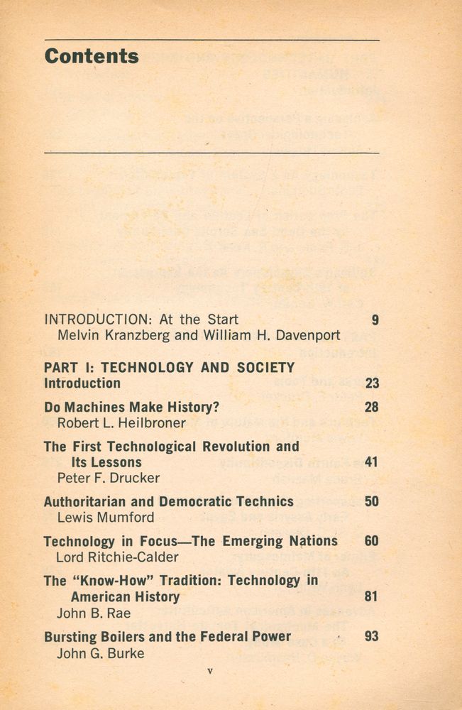 『TECHNOLOGY AND CULTURE : AN ANTHOLOGY』 2