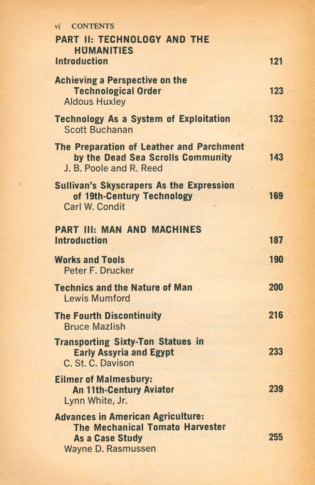 『TECHNOLOGY AND CULTURE : AN ANTHOLOGY』 3